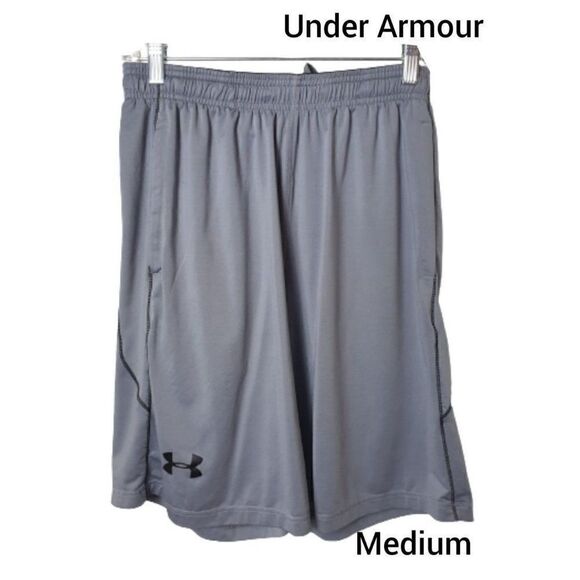 Under Armour Men's UA Shorts M Loose Fit Athletic Grey with Pockets Medium - Picture 1 of 6